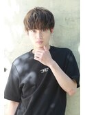 ナチュラルゆるふわマッシュ2ブロック刈り上げ