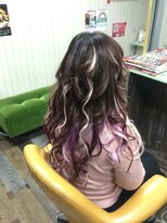 ヘアースペース 練馬店(hair space COCO)&nbsp;エクステでカラー＆メッシュ＆長さ出し