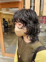 シプレ(cipre)&nbsp;ミックスパーマ X ウルフカットX ブルーブラック