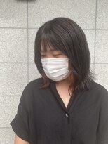 カミビト マヴィー(kamibito mavie)&nbsp;20代30代40代大人可愛いイヤリングカラー立体感ロブヘアー