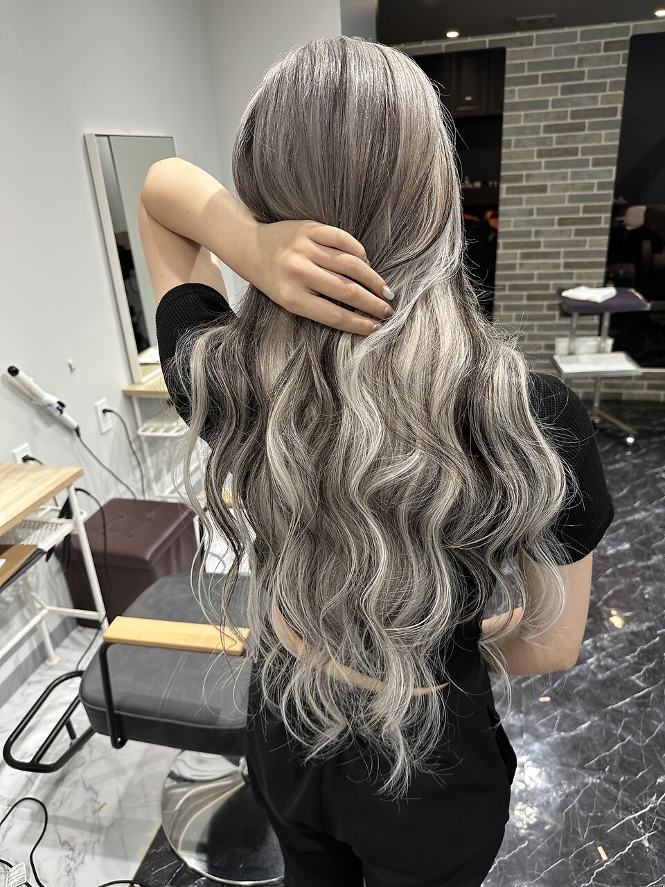 【シールエクステ・ブラック50本、シルバーアッシュ30本】 ブラック#シールエクステ#ローライト#ヨシンモリ#シルバー#大宮