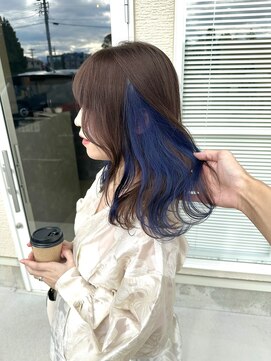 ケシキ(keshiki) イヤリングカラー×ネイビーブルー