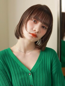 ジュール 大分(Joule) ミディアムヘア/斜めバング/グレージュカラー/大分駅