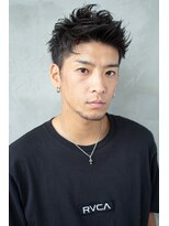 オースティン 調布アミックス(AUSTIN)&nbsp;ツイストパーマ七三オールバックマッシュウルフスリークショート