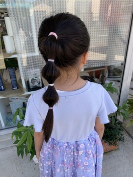 ヘアールーム ミルゥ(hair room MILOU) カットの後に簡単アレンジ☆