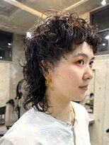 ナループロアオハナ(Nalu pu loa ohana)&nbsp;マレットヘア/マレット/ウルフパーマ/パーマ/くるくるパーマ