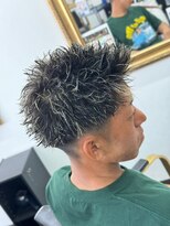 ブルーオーシャン 佐賀店(Blue Ocean) スパイキーショートパーマツイストスパイラルパーマビジネスヘア