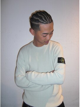 ヘアサロン エフ 渋谷(F) 地毛コーンロウ