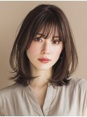 小顔ミディアム♯ミディアム＃30代＃40代