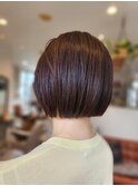 きりっぱなしボブ×ストレートパーマ