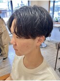 【早坂駆留】刈り上げセンターパート ニュアンスパーマ 吉祥寺