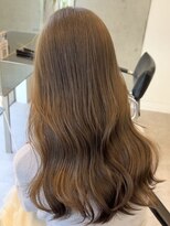 サンクプロジェクト(cinq PROJECT)&nbsp;ラベンダーミルクティーグレージュ韓国風顔まわりレイヤー原宿