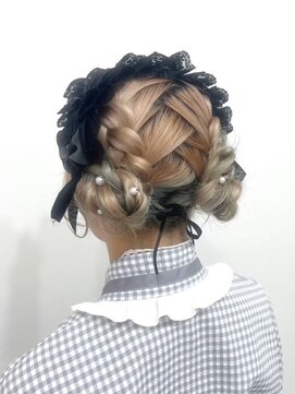 ガーリースタイル/心斎橋/ヘアメ/セットサロン