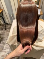 ニノット 武蔵小杉(○nino.)&nbsp;着物ヘア/大人ガーリー/ダークアッシュ/似合わせカット/武蔵小杉