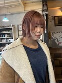 顔周りカット/ブリーチカラー