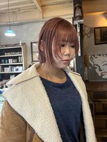 ヘルブラウ ヘアーデザイン(hellblau hair design)&nbsp;顔周りカット/ブリーチカラー