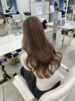 ブラウン(Brown)&nbsp;ワンホンレイヤー/ミルクティーブロンド/藤沢美容院 