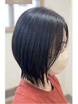 ヘアアトリエ ナイン 岡部店(hair atelier nine)&nbsp;ダークパープル/ナチュラルショート/ミルクブラウン/夏/福島市