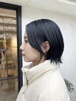 ポート(Port)&nbsp;【Port】ショート/大人女子/耳掛け/ブルーブラック
