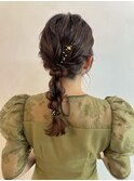 編み下ろし/結婚式ヘア