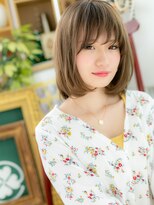 カバーヘア ブリス 川口(COVER HAIR bliss)&nbsp;*bliss川口*外国人風カラーのツヤ感前下がりボブディa