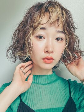 エンクス(enx) ボブ×ハードパーマ