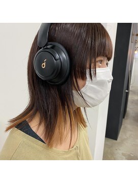 キー(kii) ぷつっとウルフカット　インナーカラー　福岡　天神　今泉　薬院