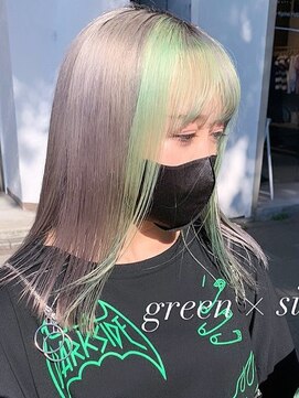 ベレーザ 渋谷(BELEZA) ba1152インナーカラーAラインボブロブヘアニュアンスカラー