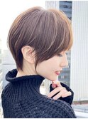 サイドバング　前髪なしショート　マッシュボブ　大場猛