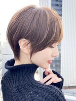 サイドバング　前髪なしショート　マッシュボブ　大場猛