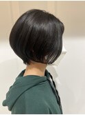 黒髪長めショートボブ