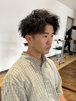 アンソメット 筑後店(UN SOMMET)&nbsp;ツイストスパイラルパーマ　波巻きパーマ　アップバンク