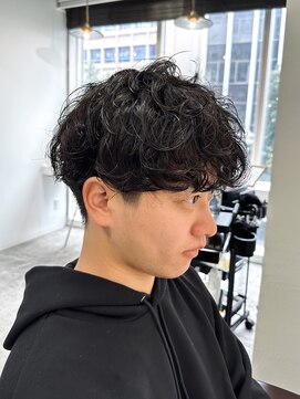 ミラバイグリーン(Mira by green) 【KAEDE】ニュアンスパーマ×マッシュ　無造作黒髪パーマ