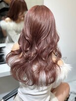 ランテルディ 渋谷(LANTERDIT)&nbsp;ピンクベージュ　ハイトーン　くびれヘア　顔回りレイヤー