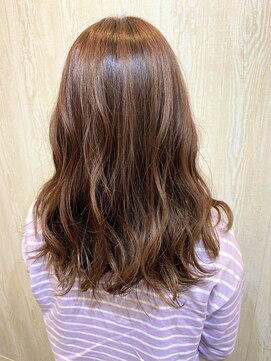 テーラ 南流山店(TELA) ハイライト+オレンジベージュカラー【TELAHAIR南流山】