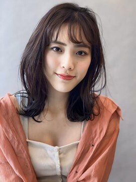 フリップビーアヴェダ(FLIP B AVEDA) 本八幡×セミロング×パーマスタイル×愛されモテ髪