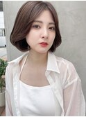 ヘイリーボブ　韓国ヘア 大人可愛い◎ 新宿