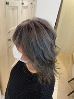 アンプヘアー 西京極店(unpeu hair)&nbsp;40代～オススメ白髪ぼかしハイライト/白髪ぼかしデザインカラー
