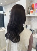 福山美容室caary イルミナカラー透明感春カラーチェリーレッド