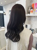 キャアリー(Caary)&nbsp;福山美容室caary イルミナカラー透明感春カラーチェリーレッド