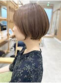 Say.くびれショートレイヤーひし形ショートアッシュベージュ青山