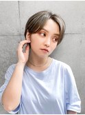【GEEKS渋谷】スモーキーアッシュ/秋カラー/クールショート/小顔