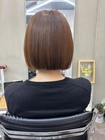 ファビ 渋谷(Fab)&nbsp;くびれヘア/暗めカラー/アプリコットオレンジ/縮毛矯正