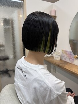 シアアルン 新小岩店(SHEER alun) インナーカラー/ライム