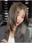レイヤーカット/顔まわりカット/ブリーチなし/ロング/ミディアム