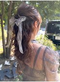 ヘアセット ヘアアレンジ ハーフアップ お呼ばれヘア 20代 30代