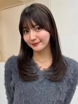 アビー(ABBEY3) 顔まわり顔周り前髪カットミディアムレイヤーロングレイヤー