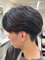 ニコ トウキョウ ヨコハマ(nico) メンズセンターパートウルフセンターパートニュアンスパーマ襟足