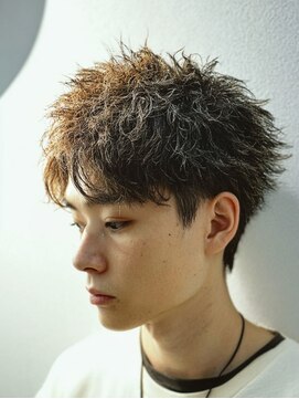 アース 天満橋店(HAIR & MAKE EARTH) 春◎大人メンズニュアンスパーマ×ビジネスアップバング