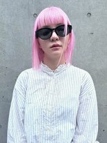 キャロルガーデンズ ボコカ 表参道(Carroll Gardens bococa)&nbsp;ペールピンク×モードボブ